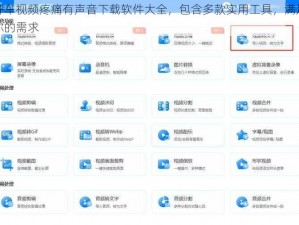 开车视频疼痛有声音下载软件大全，包含多款实用工具，满足你的需求