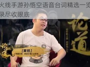 穿越火线手游孙悟空语音台词精选一览，经典语录尽收眼底