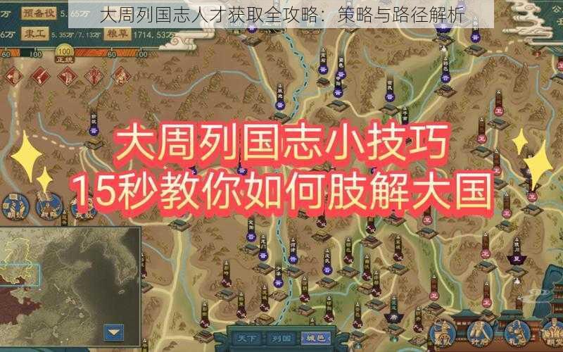 大周列国志人才获取全攻略：策略与路径解析