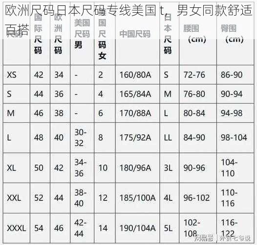 欧洲尺码日本尺码专线美国 t，男女同款舒适百搭