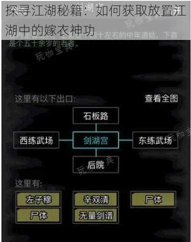 探寻江湖秘籍：如何获取放置江湖中的嫁衣神功
