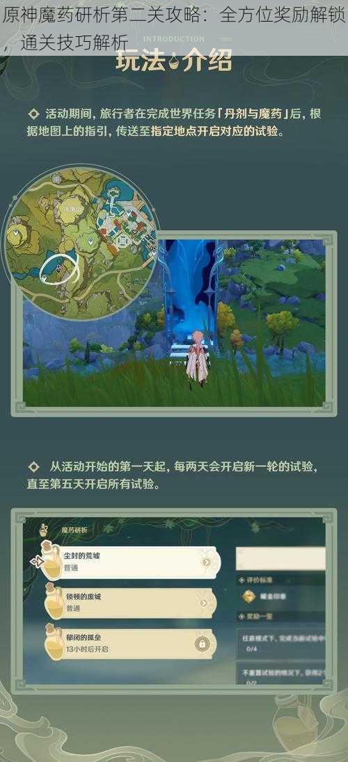 原神魔药研析第二关攻略：全方位奖励解锁，通关技巧解析