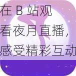 在 B 站观看夜月直播，感受精彩互动