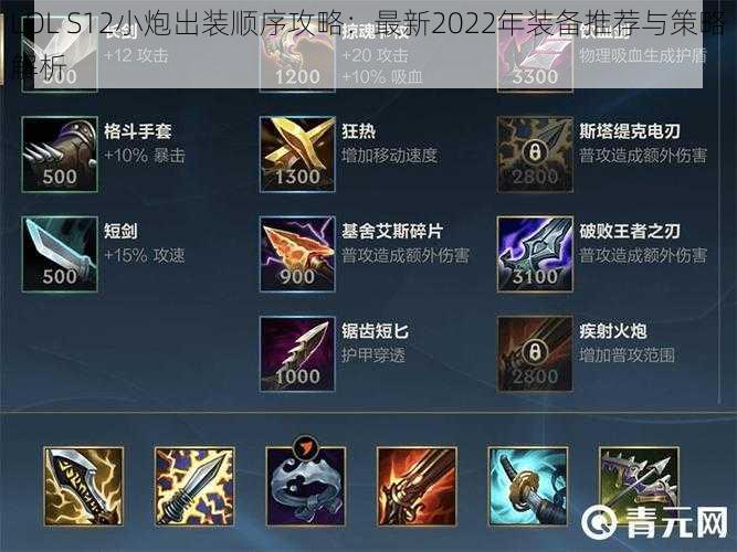 LOL S12小炮出装顺序攻略：最新2022年装备推荐与策略解析